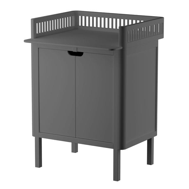 Skötbord Med Dörrar - Classic Grey Sebra