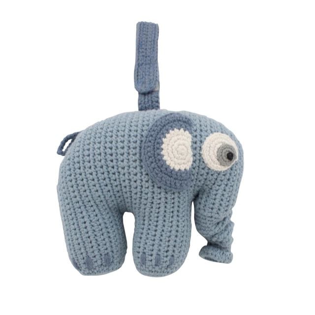 Speldosa Elefant Fanto - Powder blue Sebra