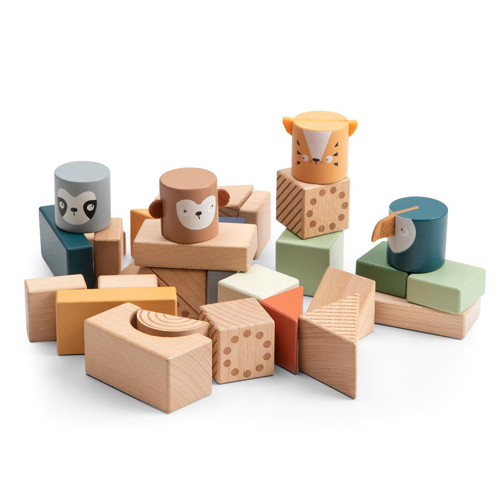 Product Image for Sebra  Stapelklossar Trä Wildlife Animals - BabyWorld