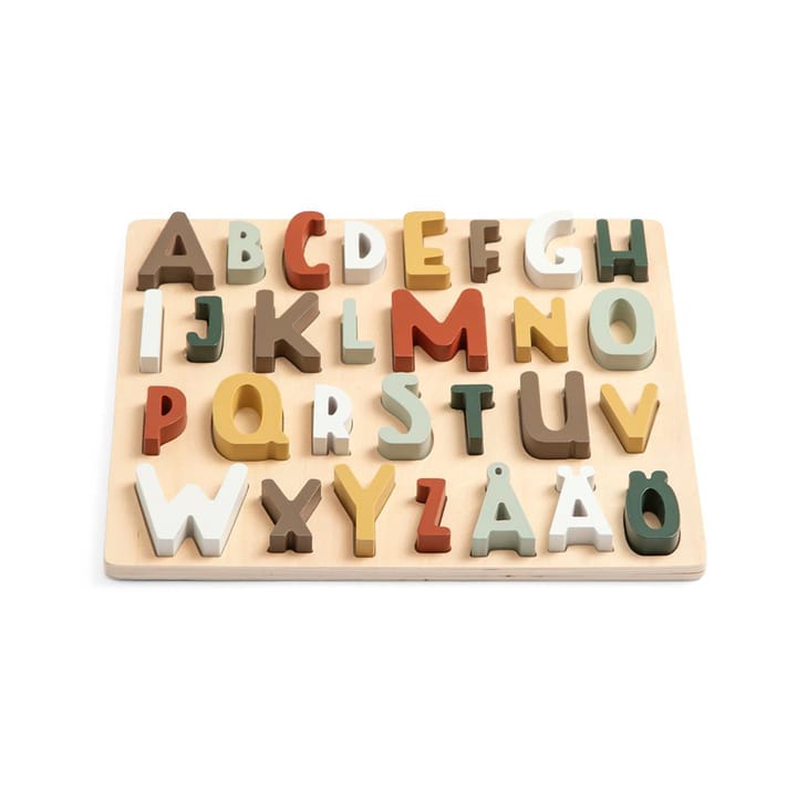 Träpussel ABC Sebra