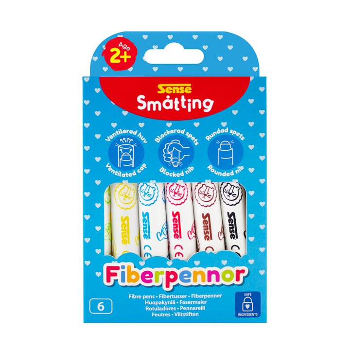 Småtting Fiberpennor 6-pack SENSE