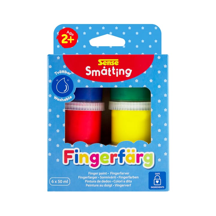 Småtting Fingerfärger 6-pack SENSE
