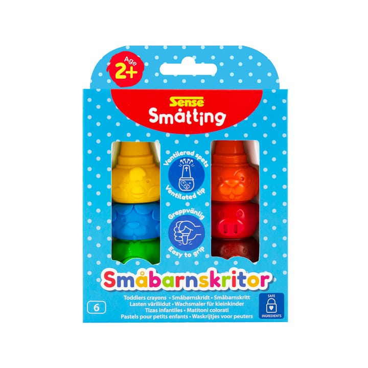 Småtting Småbarnskritor 6-pack SENSE