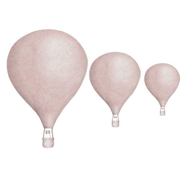 Väggdekoration Luftballonger Gammelrosa Stickstay