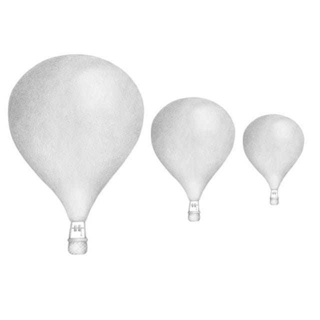 Väggdekoration Luftballonger Ljusgrå Stickstay