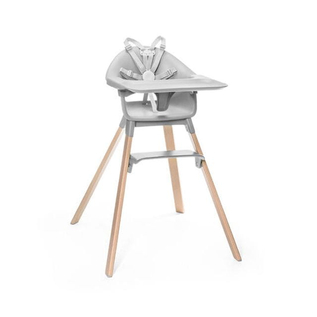 Clikk Barnmatstol - Cloud Grey Stokke