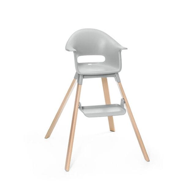Clikk Barnmatstol - Cloud Grey Stokke
