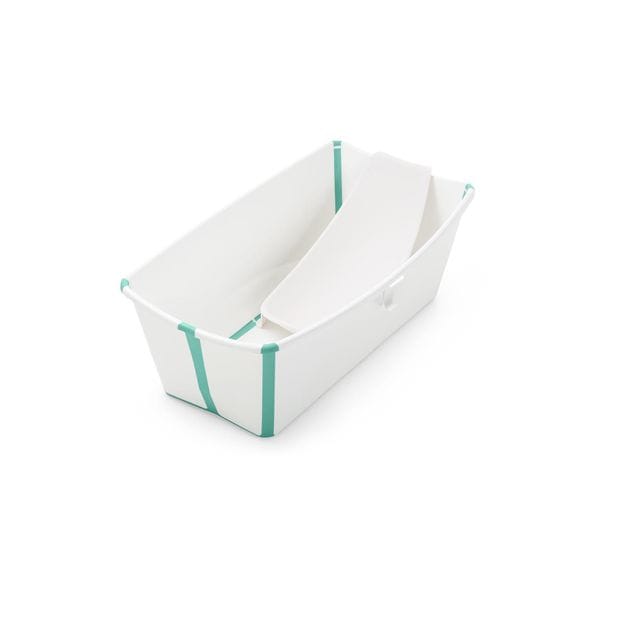 Flexi Bath Badbalja Med Badstöd - White Aqua Stokke