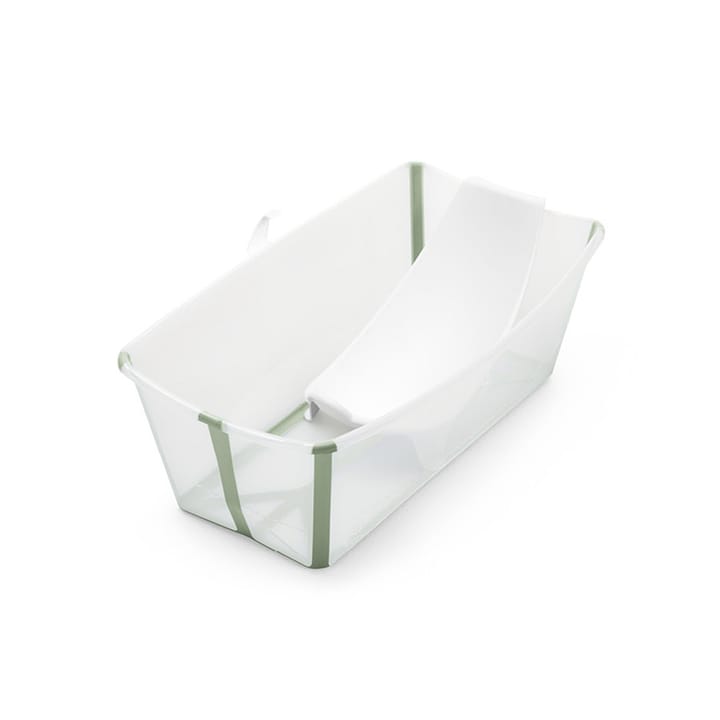 Flexi Bath Badbalja Med Badstöd - Transparent Green Stokke