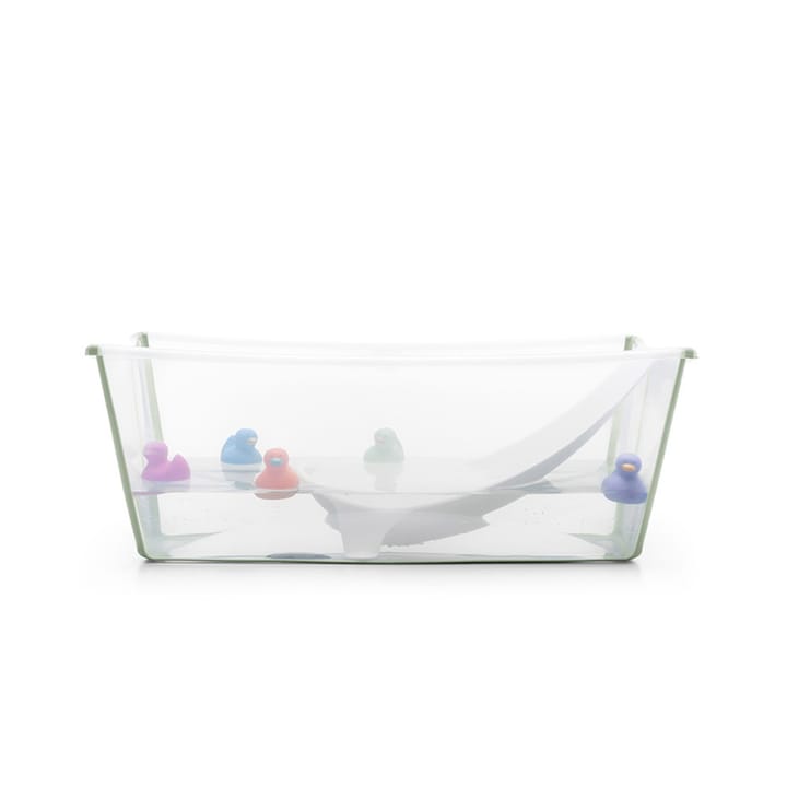 Flexi Bath Badbalja Med Badstöd - Transparent Green Stokke