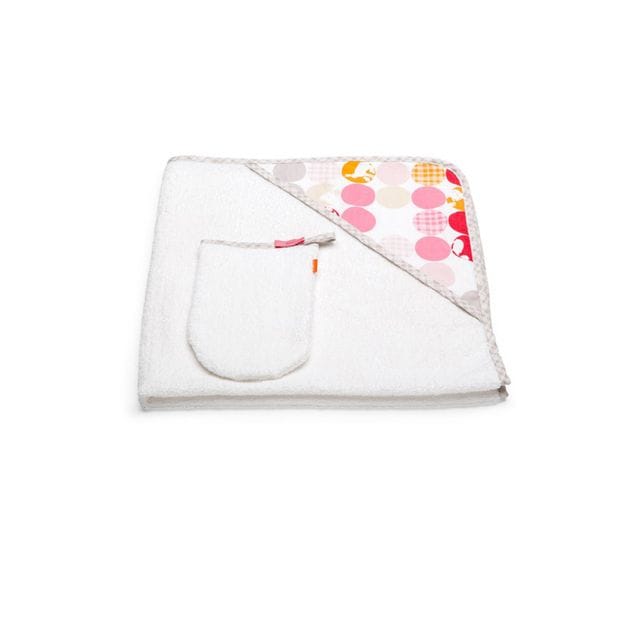 Handduk Med Huva - Rosa Stokke