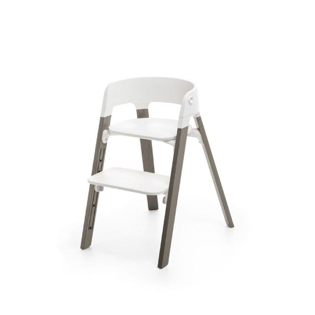 Steps Matstol - White / Hazy Grey
