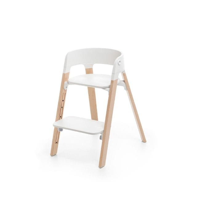 Steps Matstol - White / Natural