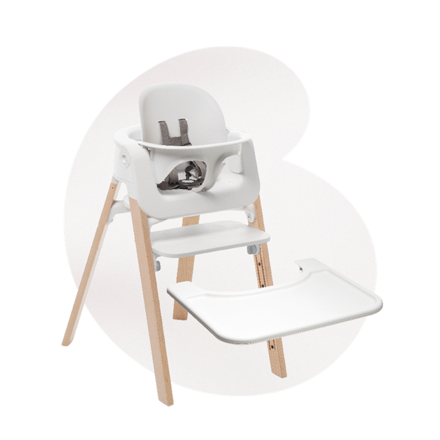 Steps Matstol med Babyset Bricka fr n Stokke Babyworld