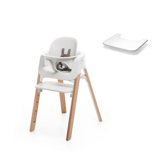 Steps Matstol med Babyset & Bricka Stokke