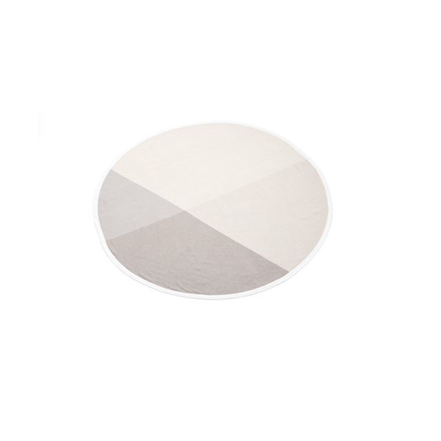 Stickad Bomullsfilt - Beige Stokke