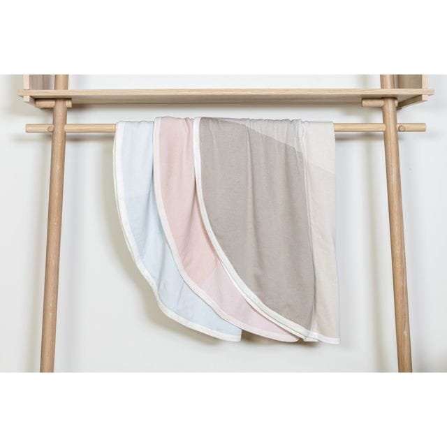 Stickad Bomullsfilt - Mint Stokke