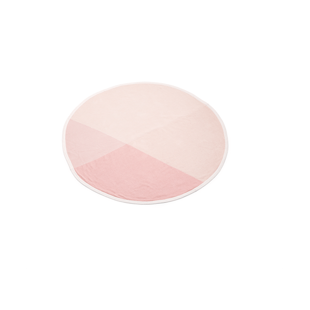 Stickad Bomullsfilt - Pink Stokke