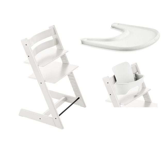 Tripp Trapp Stol + Babyset + Bricka Stokke