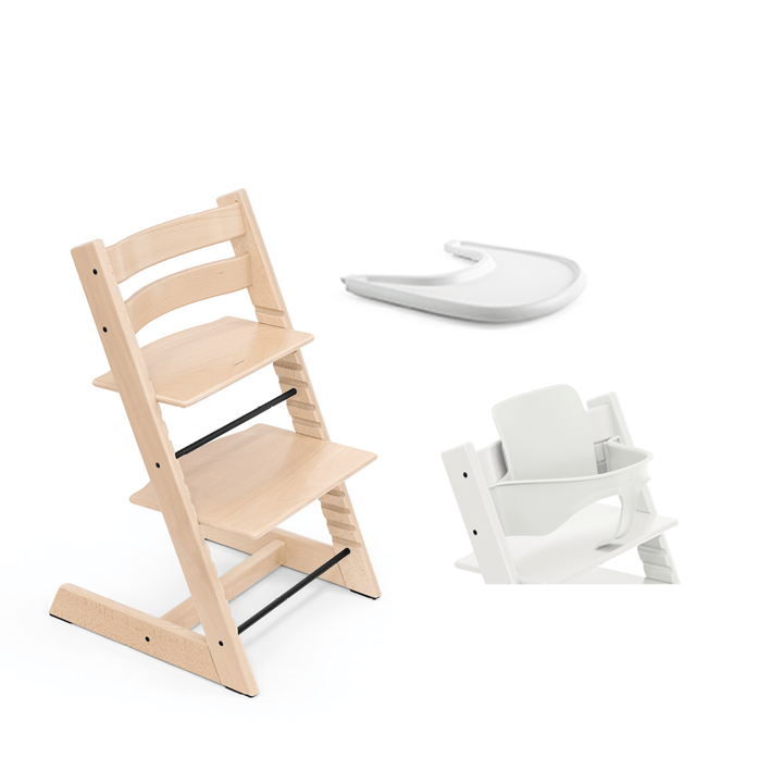 Tripp Trapp Stol + Babyset + Bricka Stokke