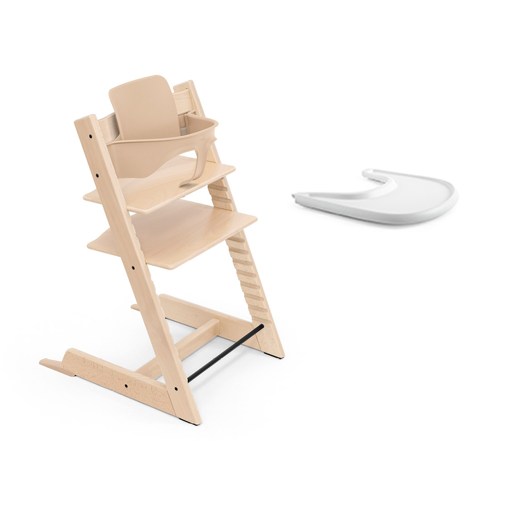 Tripp Trapp Stol + Babyset + Bricka från Stokke - BabyWorld