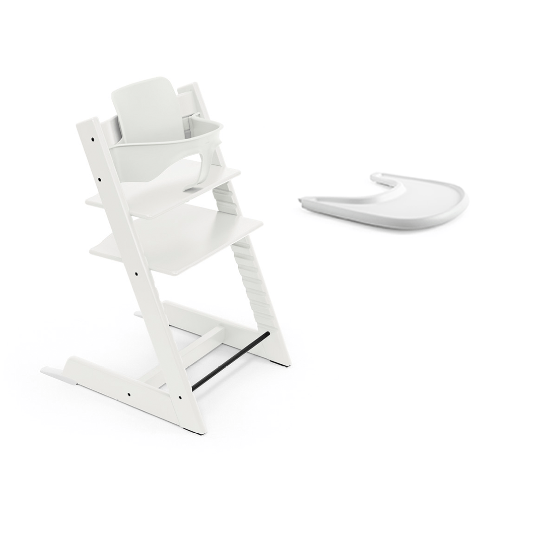 Tripp Trapp Stol + Babyset + Bricka Stokke