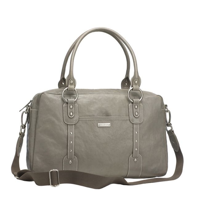 Skötväska Elizabeth Leather - Grey Storksak