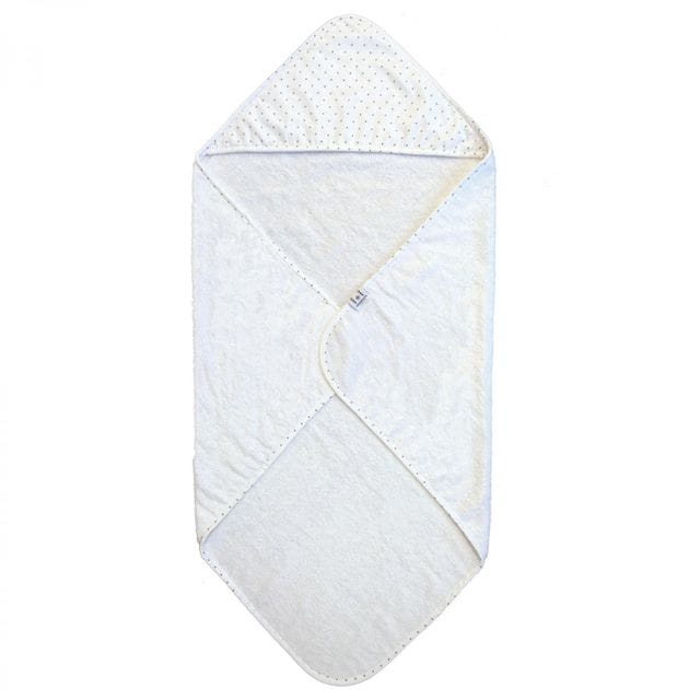 Badcape Eko Classic Dotty - Vit/Grå Summerville