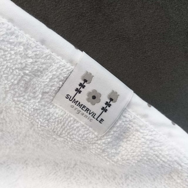 Badcape Eko Classic Dotty - Vit/Grå Summerville