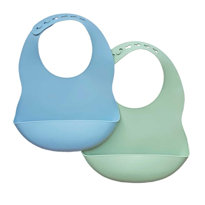 Haklapp Silikon 2-pack - Blå/Grön Summerville
