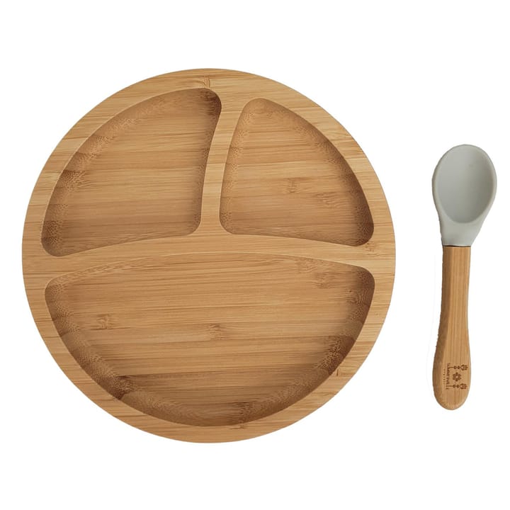 Matset Bambu Rund - Grå Summerville
