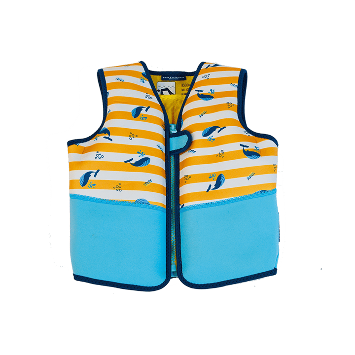 Simväst 4-6 år - Yellow White Whale Swim Essentials