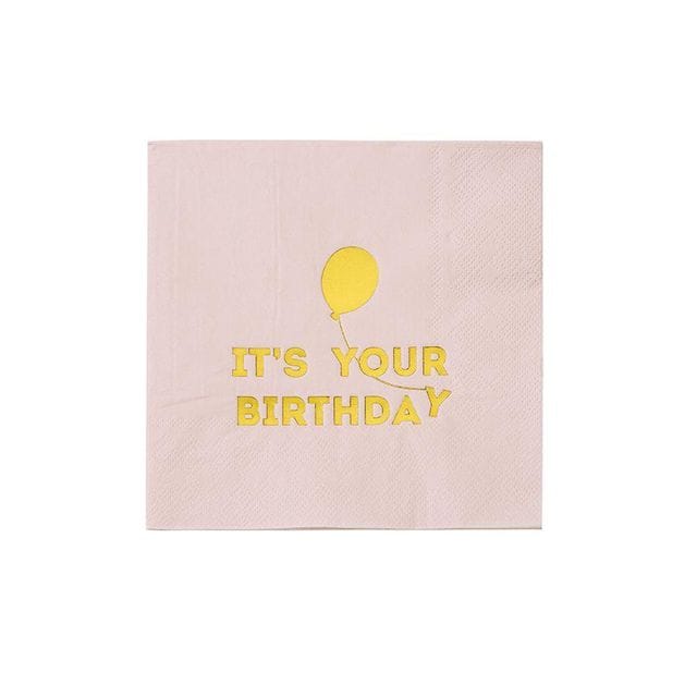 B-Day Pink Servetter 16-Pack Talking Tables
