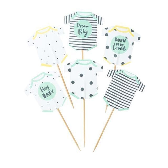 Born To Be Loved Cake Toppers 12-Pack Talking Tables