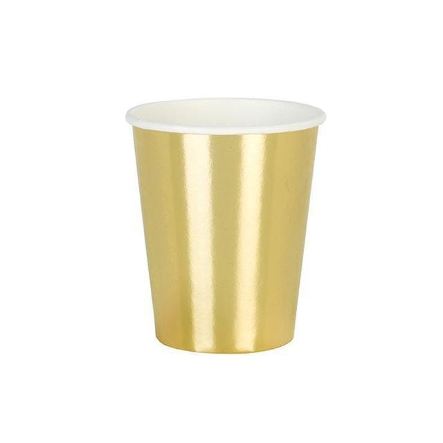 Gold Pappmuggar 8-Pack Talking Tables