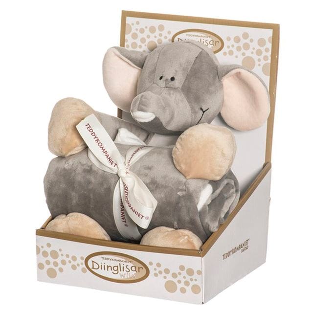 Diinglisar Med Filt - Elefant Teddykompaniet