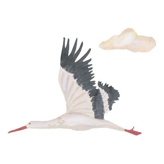 Väggklistermärke Stork Liten That's mine