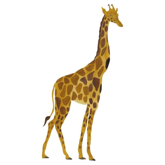 Väggklistermärke Giraff - Yellow That's mine