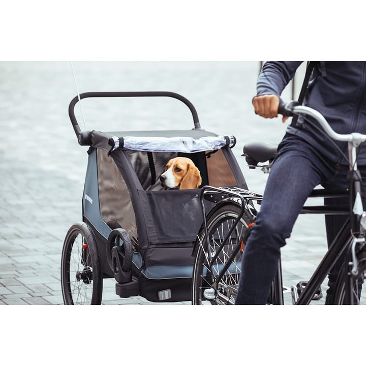 Courier 2-Sits Cykelvagn - Aegeaan Blue Thule