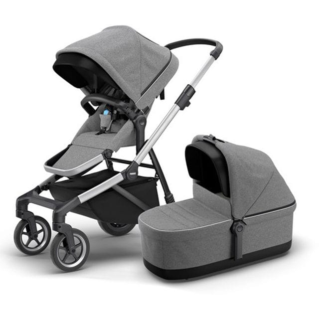Sleek Duovagn - Grey Melange Thule