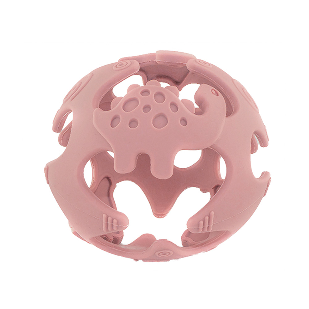 Tiny Tot Bitleksak Boll Silikon Rosa