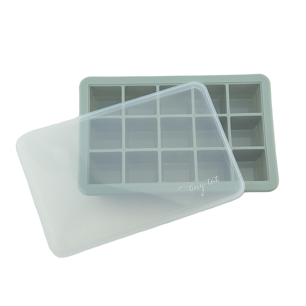 Tiny Tot Portionsform Med Lock 15-fack Smoke Green