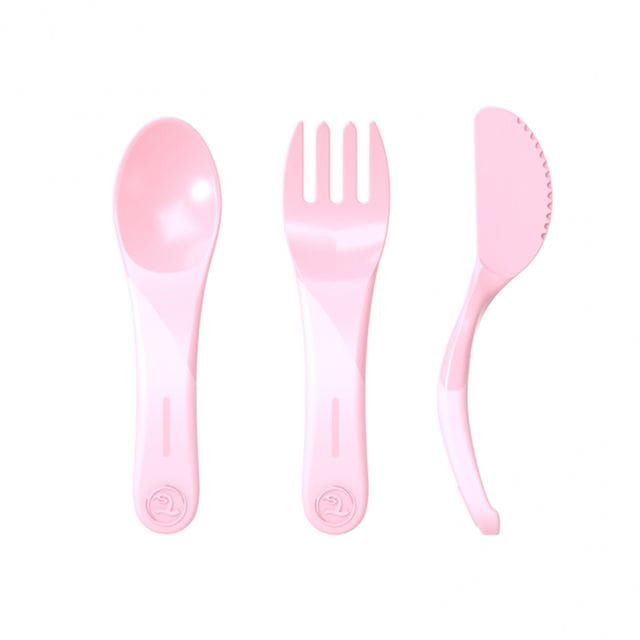 Äta-Själv-Set Pastell - Rosa Twistshake
