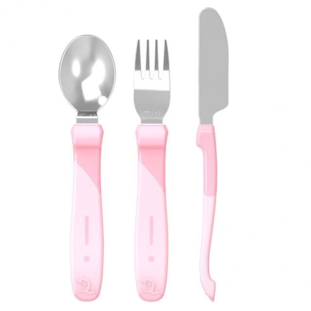 Äta-Själv-Set Rostfritt Stål Pastell - Rosa