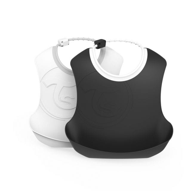 Haklapp 2-Pack 4+ Mån - Svart/Vit Twistshake