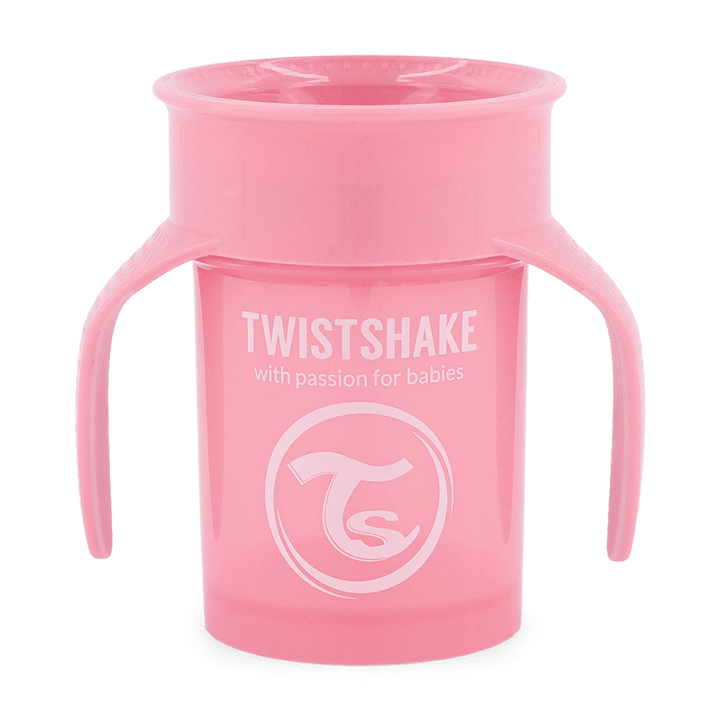 Mugg Med Handtag 6+ Mån - Pink Twistshake