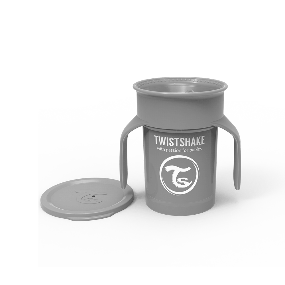 Twistshake Mugg Med Handtag 6+ Mån Grey