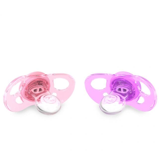 Napp 2-pack Pastell Rosa/Lila 6mån+ Twistshake