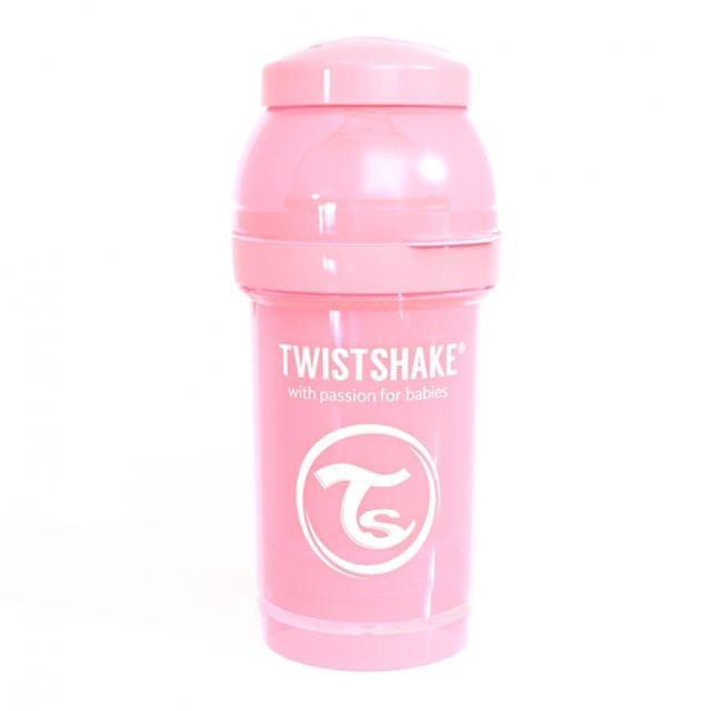 Nappflaska Anti Colic 180ml Pastell - Rosa Twistshake