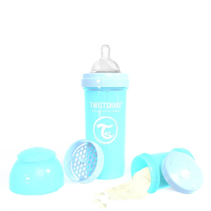 Nappflaska Anti Colic 260ml Pastell - Blå Twistshake